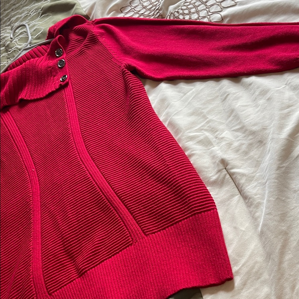 Style & Co. Vibrant Red Cowl Neck Sweater